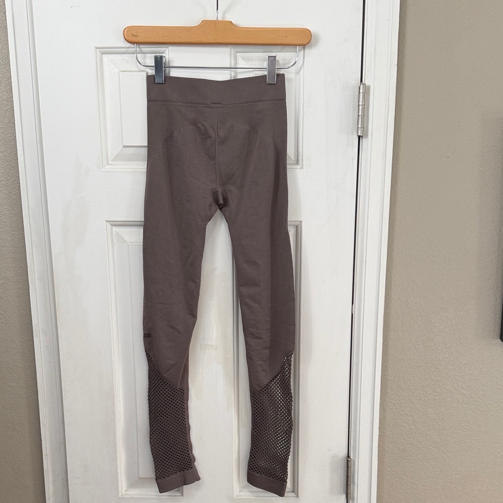 Adidas by Stella McCartney Ribbed and Mesh Essential Studio Tights Leggings XS